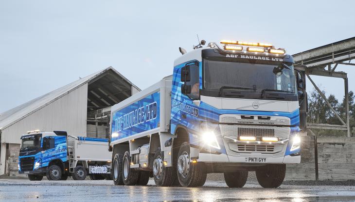 A&F Haulage have added 10 Volvo FM 8x4 trucks to its 104-strong fleet, with a further 20 expected in early 2022 Volvo FN 8x4 truck