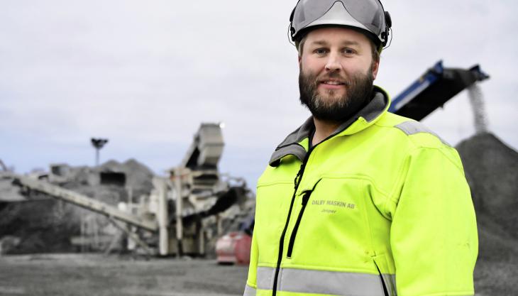 Dalby Maskin quarry operations manager Jesper Sundström Jesper Sundström