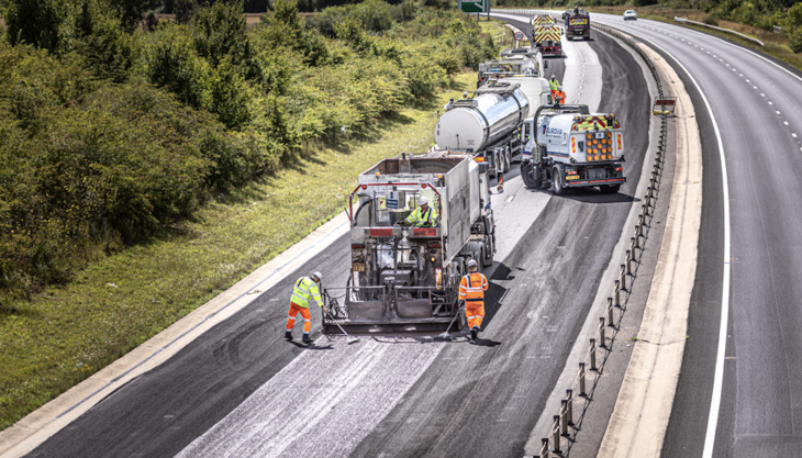 Micro-surfacing work in Bedfordshire