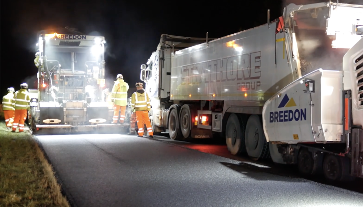 Resurfacing the A92 Resurfacing the A92