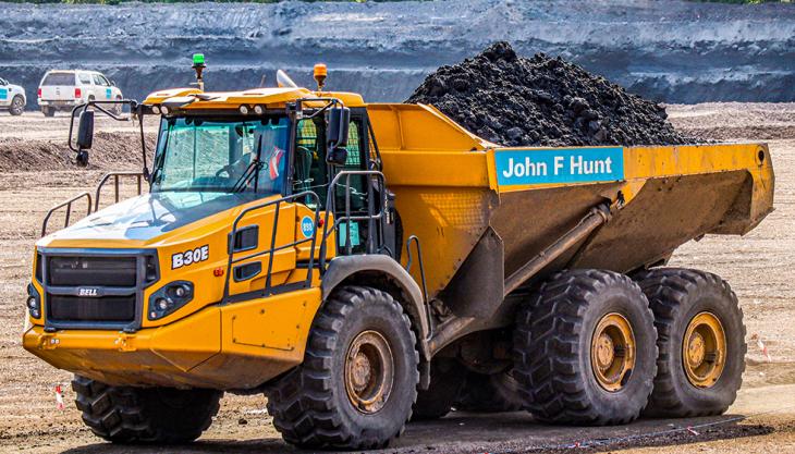 A Bell B30E ADT operating for John F Hunt A Bell B30E ADT operating for John F Hunt