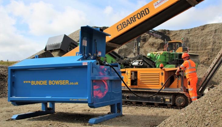 J.A. Jackson have taken the first Bucket Bundie capable of carrying diesel and AdBlue at the same time Bucket Bundie