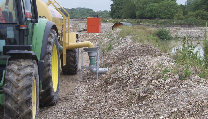 ACE Plant's Quickfill system at Kennetholme Quarry in Berkshire ACE Plant Quickfill