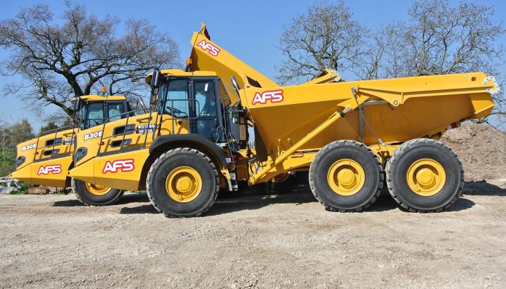 AFS earthmoving's new Bell B30E ADT Bell B30E dumptruck