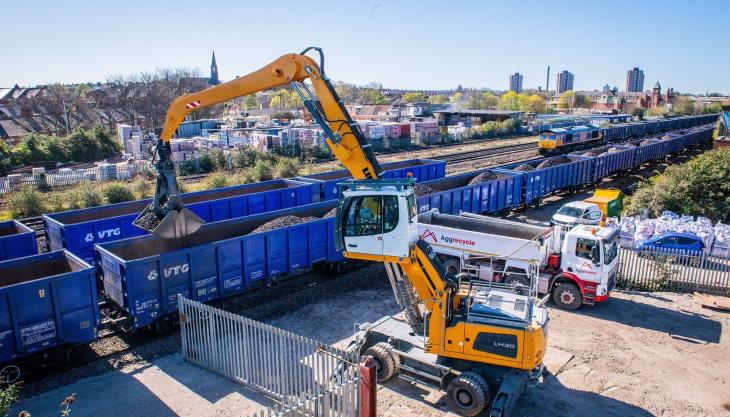 Aggrecycle will bring in construction and demolition waste by rail 