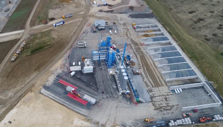 Aggregate Industries' new Benninghoven asphalt plant at Godmanchester Godmanchester asphalt plant
