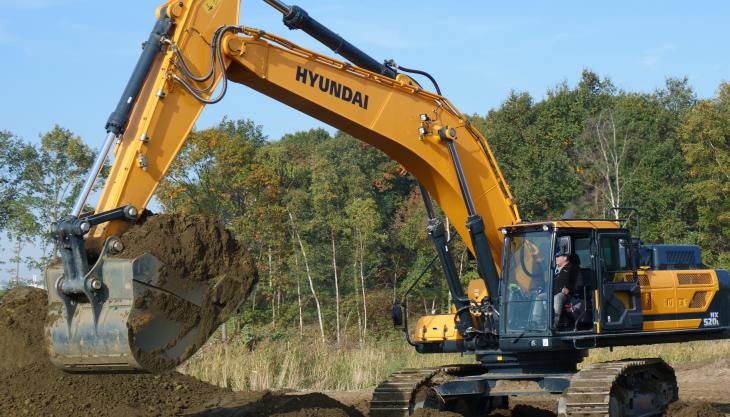 Hyundai excavator