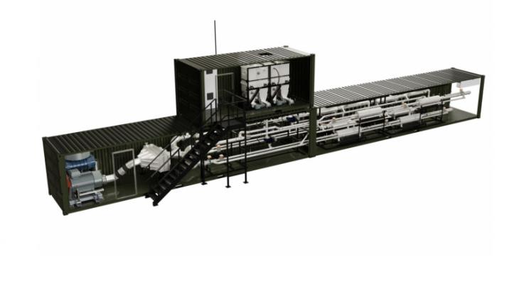Schematic illustration of a Coomtech kinetic dryer Coomtech kinetic dryer