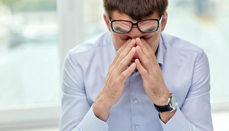 Aggregate Industries celebrate success of mental health initiative Stressed man
