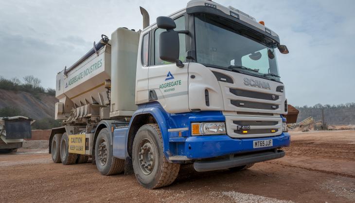 Strike+ products are manufactured and delivered using volumetric concrete mixers AI volumetric truck