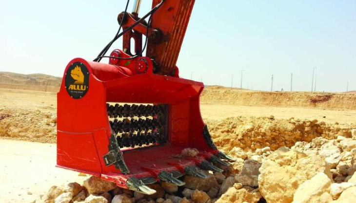 Allu M-Series Transformer ready to process limestone ALLU Transformer