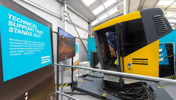 Atlas Copco training simulator