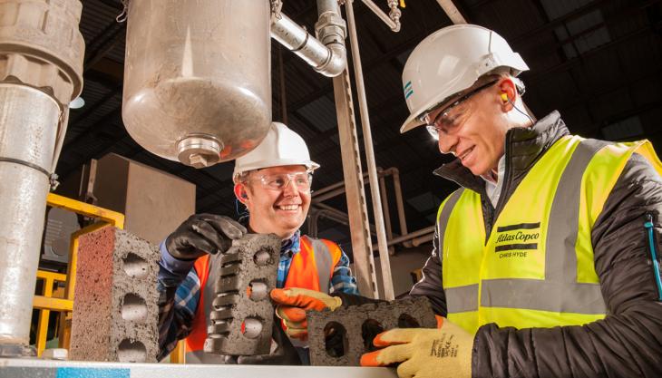 Atlas Copco at Wienerberger's Denton plant