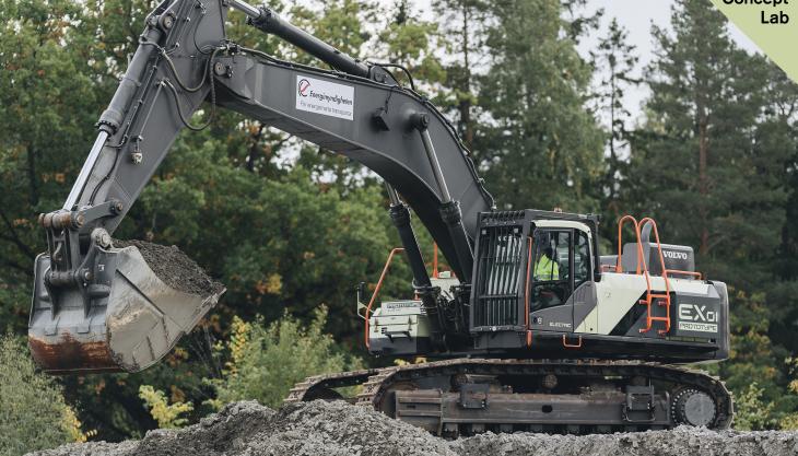 Prototype Volvo excavator