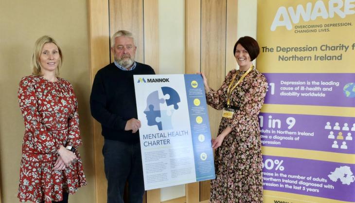 Mannok have launched a new Mental Health Charter and partnership with AWARE Mannok and AWARE