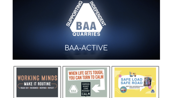The British Aggregates Association has created a new platform for the industry campaigns and initiatives it supports BAA-Active