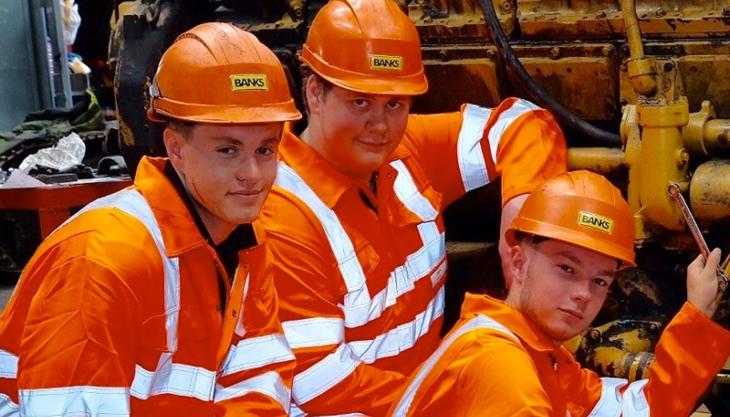 Banks Mining apprentices