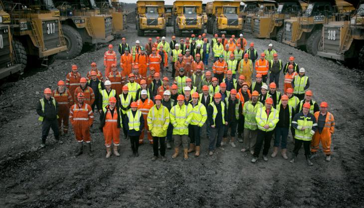 Shotton surface mine employees