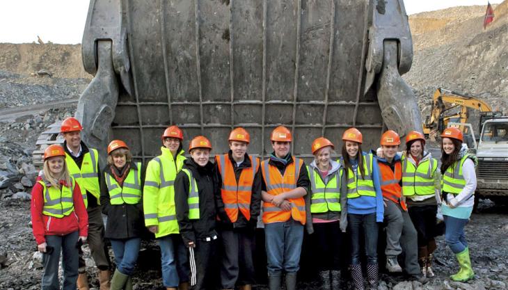 Members of the Coquet youth group Banks Mining