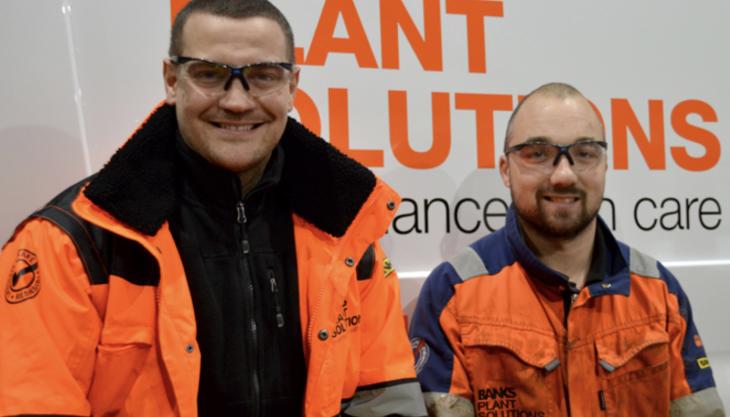 L-R: Banks Plant Solutions’ business development manager, Stephen Banks, and field service engineer, Daniel Guest Banks Plant Solutions