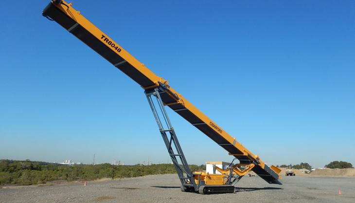 Barford TR8048 track-mounted stockpile conveyor Barford TR8048 stockpile conveyor