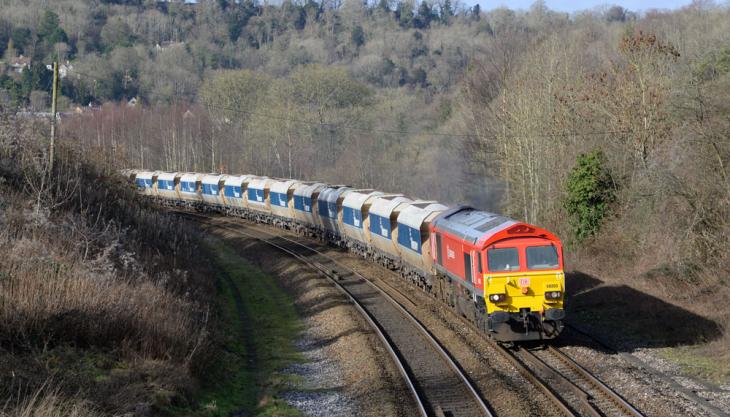 Aggregates movements by rail