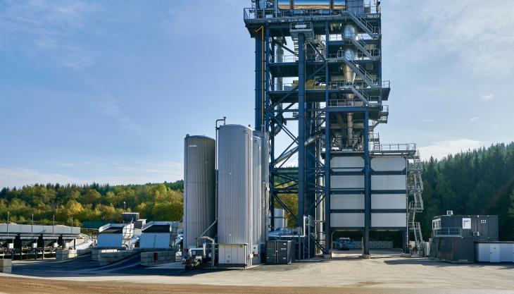 Bodarwé's new 320 tonnes/h Benninghoven TBA 4000 asphalt mixing plant Benninghoven TBA 4000 asphalt mixing plant