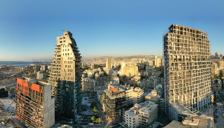 Beirut blast area Beirut blast area