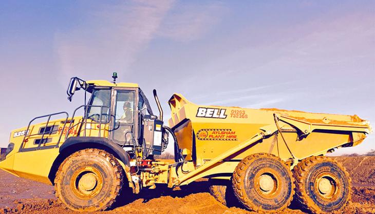 Bell B25E articulated dumptruck