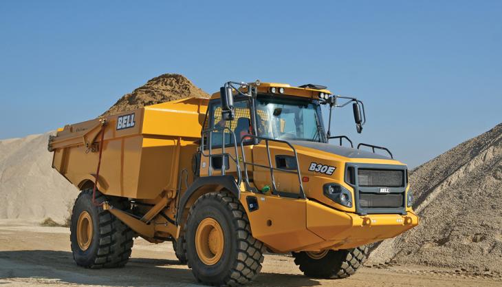 Bell Equipment's new B30E 4x4 dumptruck Bell B30E 4x4 dumptruck