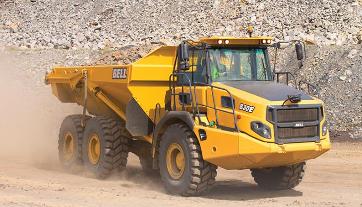 Bell B30E articulated dumptruck