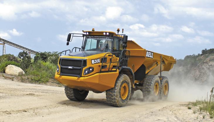 Bell B30E articulated dumptruck