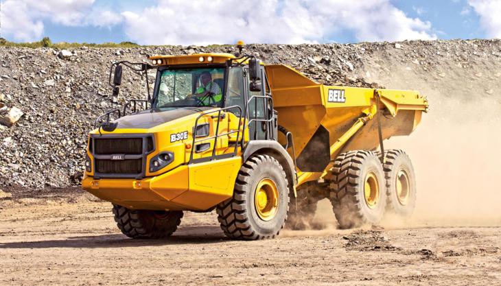 Bell and ECI JCB go from strength to strength Bell B30E dumptruck