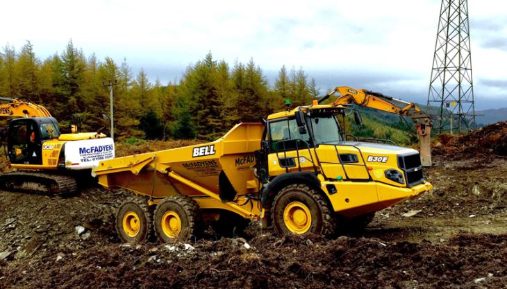 Bell B30E articulated dumptruck