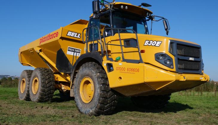 Bell B30E articulated dumptruck