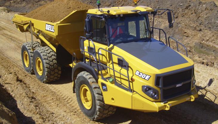 Bell B30E articulated dumptruck