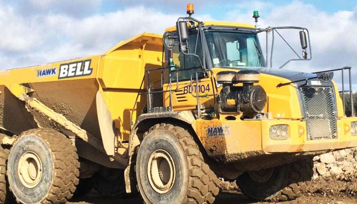 Bell B40D articulated dumptruck Bell B40D dumptruck