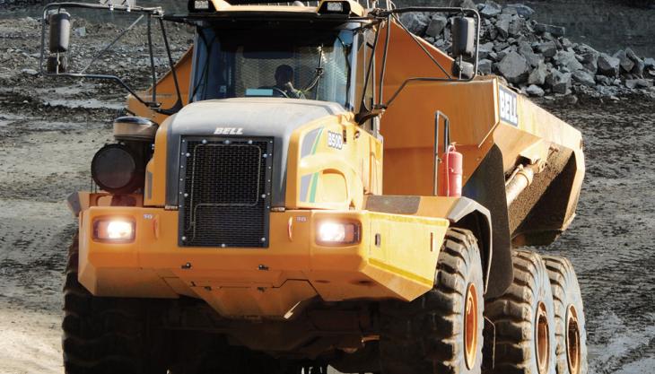 Kelston Sparkes purchase new Bell ADTs Bell B50D articulated dumptruck