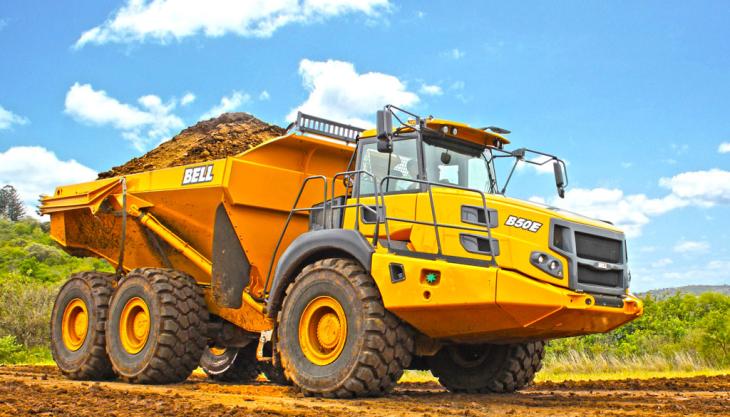 Bell Equipment present new E-Series ADT developments Bell B50E dumptruck