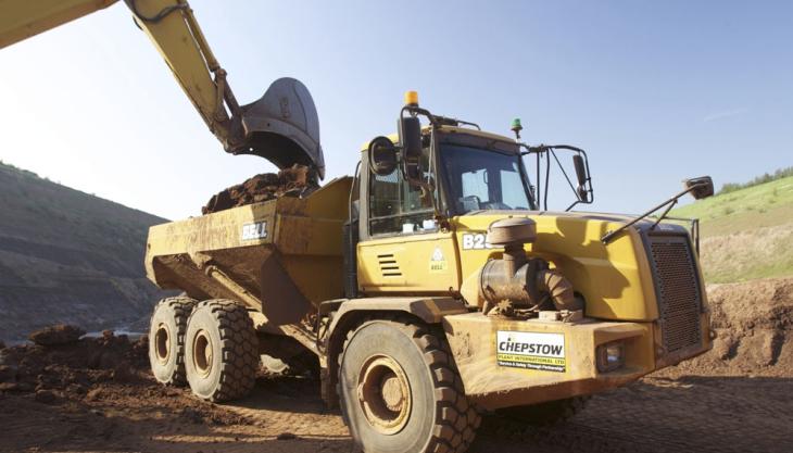 Bell articulated dumptruck