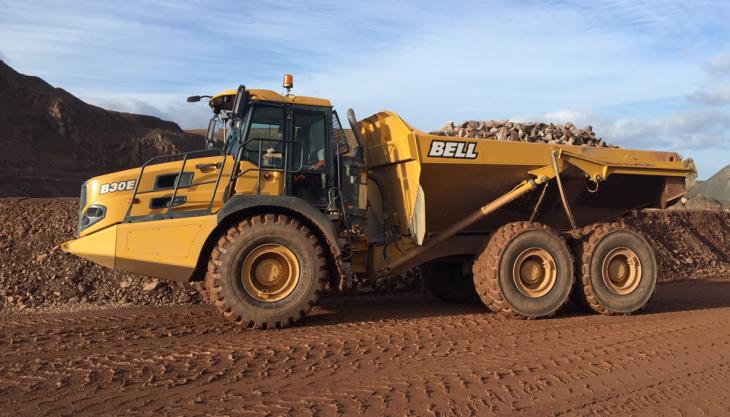 Bell B30E dumptruck