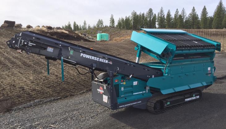 Powerscreen Powertrak 750 mobile screener Powerscreen Powertrak 750 mobile screener