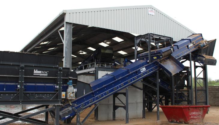 Lowmac open new BlueMac fines clean-up plant BlueMac waste processing plant