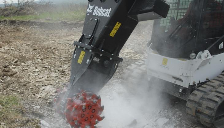 Bobcat rotary grinder attachment