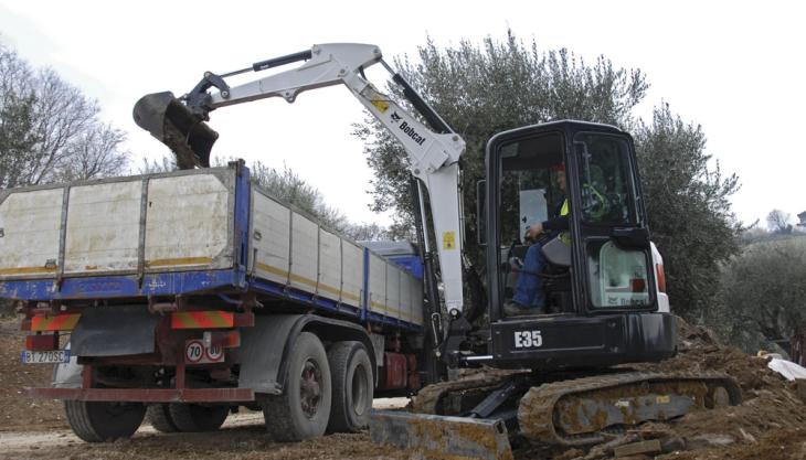 Bobcat E35 compact excavator