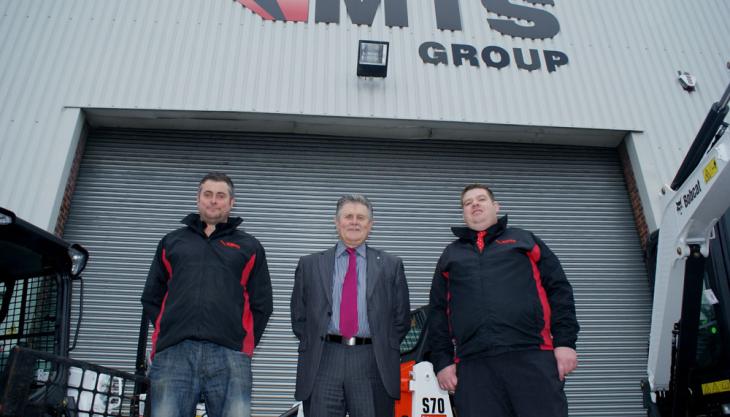 Pictured left to right: Matthew Watson, MTS Group depot manager; Peter Watson, MTS Group managing director; and Alistair Russell, MTS group sales executive MTS Group invest in Bobcat equipment