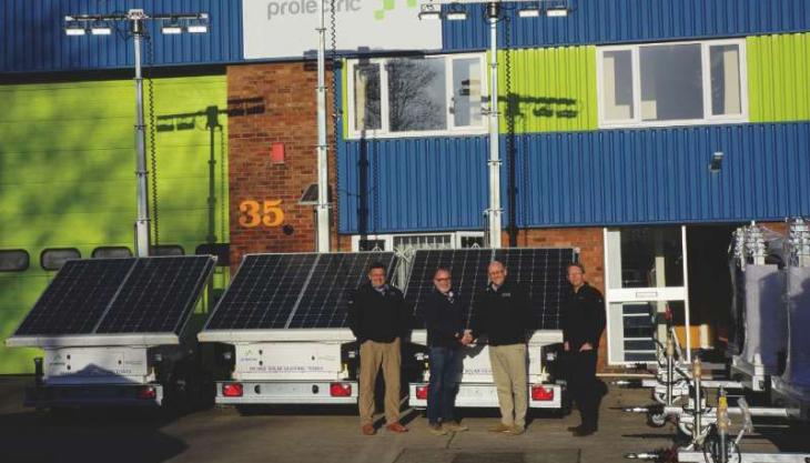 ProLight solar-powered tower lights from Prolectric ProLight