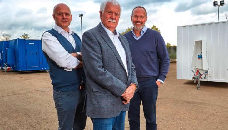 L-R: Niall, Duncan and Matthew Wordsworth of Boss Cabins Niall, Duncan and Matthew Wordsworth