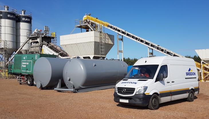 One of Breedon's mobile concrete plants Breedon mobile concrete plant