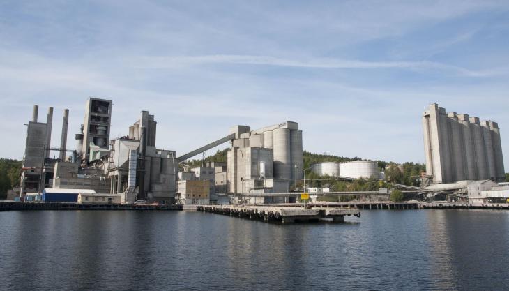 Norcem cement plant in Brevik, Norway Brevik cement plant